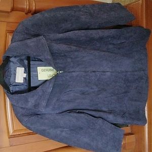 Navy Blue suede jacket size 22W